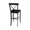 International Concepts X-Back Bar Height Stool, 30" Seat Height, Black S46-6133 - alternate 3